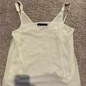Zara Cream Camisole Top for Women